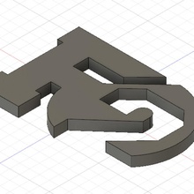 f2 channel logo 3d print model - Mito3D