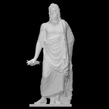asclépios analyse figure homme sculpture statue type anzio 3d print model - Mito3D