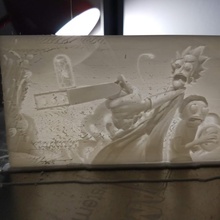 rick Morty taş ocağı Sanat ışık ölümsüz 3d print model - Mito3D