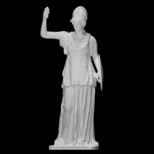 atenea escanear antiguo figura diosa griego mitología romano escultura estatua mujer mármol 3d print model - Mito3D