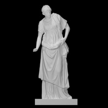 hembra figura escanear griego mitología escultura estatua mujer Apolo pie artemisa niobido 3d print model - Mito3D