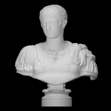 marcellus Scan Büste Gesicht Kopf Porträt Skulptur Marmor jung Neapel 3d print model - Mito3D