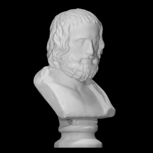 euripides Varredura fracasso cara cabeça retrato escultura estátua mármore filósofo teatro trágico 3d print model - Mito3D