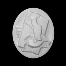 harlequin mandoline oval scan modern sculpture relief abstract photogrammetry lipchitz lithuania 3d print model - Mito3D