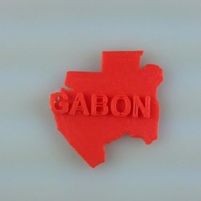 map gabon education 3d print model - Mito3D