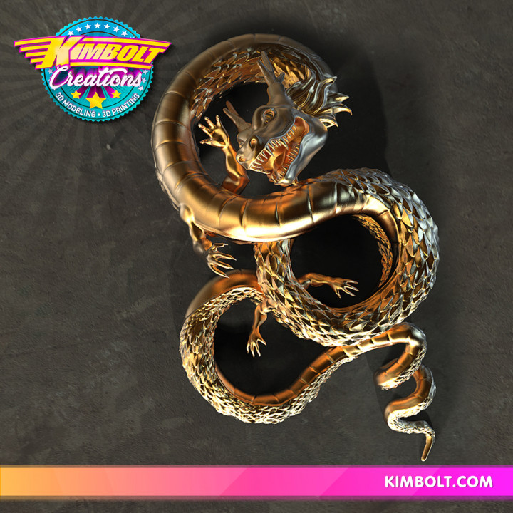 dragon chinese inspired toys & games figure sculpture zbrush 3D print model - Mito3D