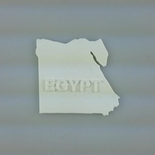 harita Mısır eğitim göster 3d print model - Mito3D
