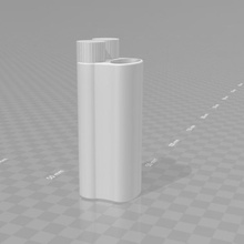 double doob tube bic holder joint lighter doobtoob jointholder 3d print model - Mito3D