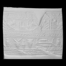 cylinder seal rollout scan scene relief engraving impression 3d print model - Mito3D