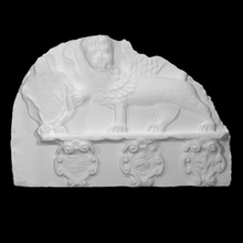 Leone creste scansione scultura simbolo cappotto Italia famiglia sollievo Venezia cresta braccia 3d print model - Mito3D