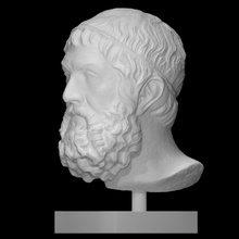 Sophocle Farnese type analyse buste visage tête homme portrait philosophe 3d print model - Mito3D
