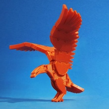 flexi eagle brinquedos jogos animal Águia flexível articulado aguila 3d print model - Mito3D
