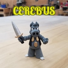 cerebus aardvark giocattoli Giochi comico dave sim 3d print model - Mito3D