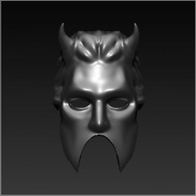 fantasma bc demonio necrófago precuela máscara accesorios cosplay disfraz casco rock traje banda timón ghoulete 3d print model - Mito3D