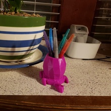 paresseux tortue crayon titulaire soutien jardin mignonne bureau Bureau organisation selfcad défi 3d print model - Mito3D