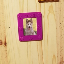 paw print dog picture frame & garden photo pets dogs selfcad selfcadchallenge 3d print model - Mito3D