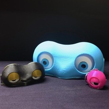ojos colección 1 juguetes juegos ojo cara funcional máscara mecánico juguete cinético mecanismo soporte marioneta agitarse apoya globo ocular ojeada alumno 3d print model - Mito3D