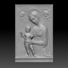 Virgen niño escanear 3d print model - Mito3D