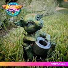 babydragon - pen holder & garden art baby dragon wacom penholder fantasty 3d print model - Mito3D