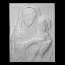 Madonna çocuk taramak isa heykel mermer din Rönesans İtalya Mary Rahatlama andrea guardi 3d print model - Mito3D