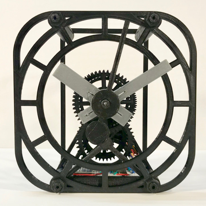 orologio arduino motore stepper 3D print model - Mito3D