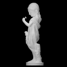 morning glory scan flower female girl object sculpture stone usa child marble youth american figurative sculptor smithsonian full-length morning-glory joel-tanner-hart 3d print model - Mito3D