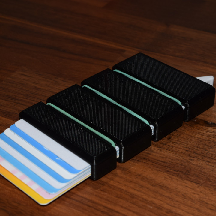 smart - card holder cardholder design easy safe simple hold cards easyprint clever innovative everyday pusher siel musthave 3D print model - Mito3D