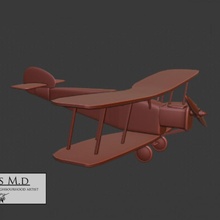 1920 ww1 uçak model destek oyuncak savaş kanatlar ww2 3dmodel dekor bombacı 3d print model - Mito3D