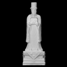 foreign envoy tomb scan china man sculpture marble ming male dynasty korean casket robe figurative north-china spirit-way artfund horsehair 3d print model - Mito3D