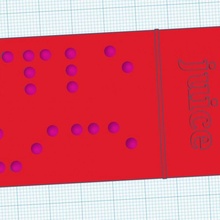 braille suco caixa rótulo comunidade Educação Comida etiqueta incapacidade aluna cego acessibilidade especial prejudicado professores visualmente Remessa escolhas 3d print model - Mito3D