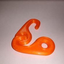simple camping hook 25 lbs working weight strong outdoors 3d print model - Mito3D