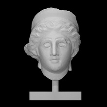 head sphinx statue venus heliopolitana scan goddess greek mythology portrait roman helopolitana 3d print model - Mito3D