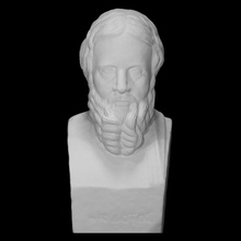herodoto escanear antiguo busto griego cabeza hombre romano escultura mármol masculino original historiador figurativo retrato 3d print model - Mito3D
