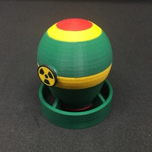 Mutter Boxen Geschenk Box Garten Schmuck Ring Bombe ausfallen Nuke Ohrringe nuklear moab Schenken 3d print model - Mito3D