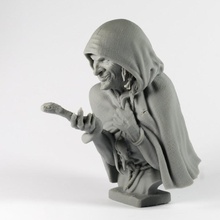 baba yaga jardín busto criatura fantasía figurilla humano personas cráneo mujer zbrush magia miniatura Sla bruja resina serpiente dlp brujo cuento hadas 3d print model - Mito3D