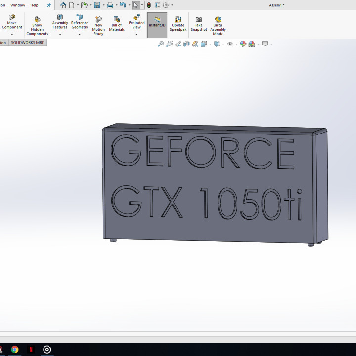 gtx accesorio geforce gtx1050ti 3D print model - Mito3D