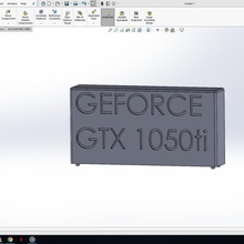 gtx aksesuar geforce gtx1050ti 3d print model - Mito3D