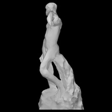 standing nude male figure phidias scan sculpture study french renaissance maquette rodin sketch terracotta clay contrapposto 3d print model - Mito3D
