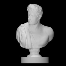 napoleon bonaparte scan 3d printable bust face head man portrait sculpture marble french 3d print model - Mito3D