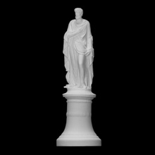 Albertino mussato analyse figure homme portrait sculpture statue Italie Padoue 3d print model - Mito3D