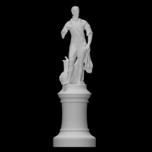 lodovico buzzacarini scansione figura uomo ritratto scultura statua Italia Padova prato valle 3d print model - Mito3D