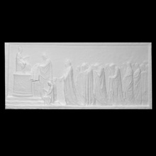 Hécuba ofrecimiento túnica Palas atenea escanear diosa reina canova Italia escena alivio bajorrelieve Venecia homero figurativo antonio 3d print model - Mito3D