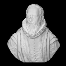 johan van oldenbarnevelt scan bust head royal sculpture statue beard 3dprint noble 3dscan netherland holland governor 3d print model - Mito3D