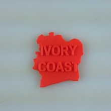 map ivory coast education 3d print model - Mito3D