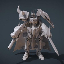 Omegamon Gundam Roboter Mecha mech Benutzerdefiniert Digimon Omegamongundam 3d print model - Mito3D