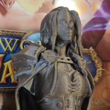 jaina daughter sea bust female mage warcraft wow blizzard proudmoore 3d print model - Mito3D