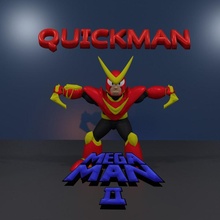 quickman megaman2 jouets Jeux patron figure mégaman sega nda capcom megamanx 3d print model - Mito3D