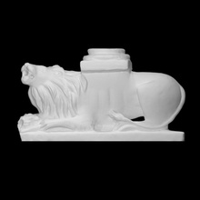 león columna base escanear imprimible arquitectura decorativo mármol 3d print model - Mito3D