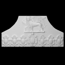 sollievo scansione Leone reale simbolo cappotto custode protettore famiglia braccia creste 3d print model - Mito3D