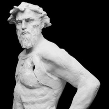 Golia ii scansione anatomia corpo fallimento viso testa ritratto bronzo torso metà temporaneo Christophe charbonnel 3d print model - Mito3D